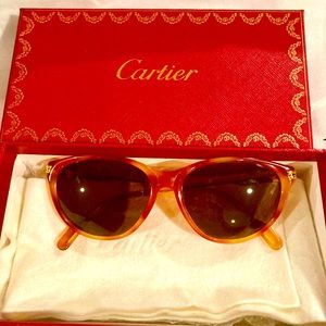 Cartier Gold Vintage Aurore Rare  Sunglasses